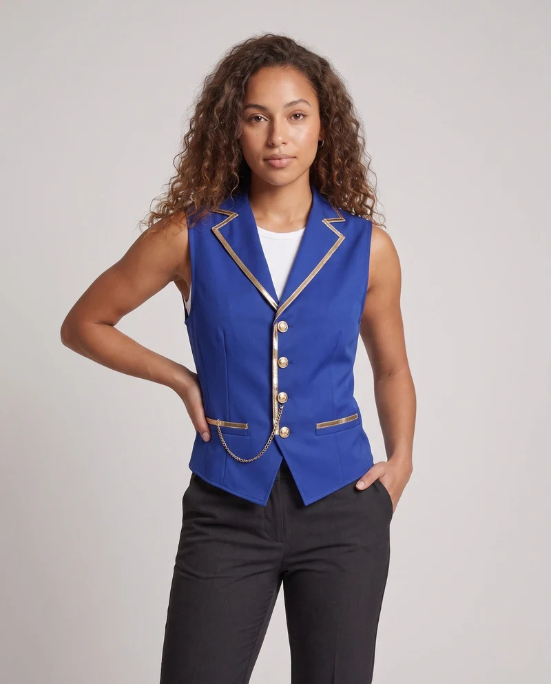 Damen eleganter Weste mit goldenen Akzenten Nord Taschen