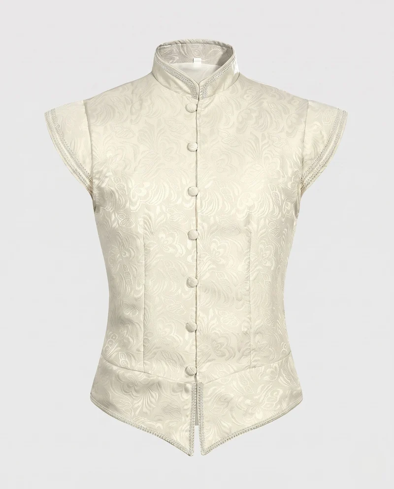 Damen elegantes Vest mit aufwendigem Design und feinen Details Nord Taschen
