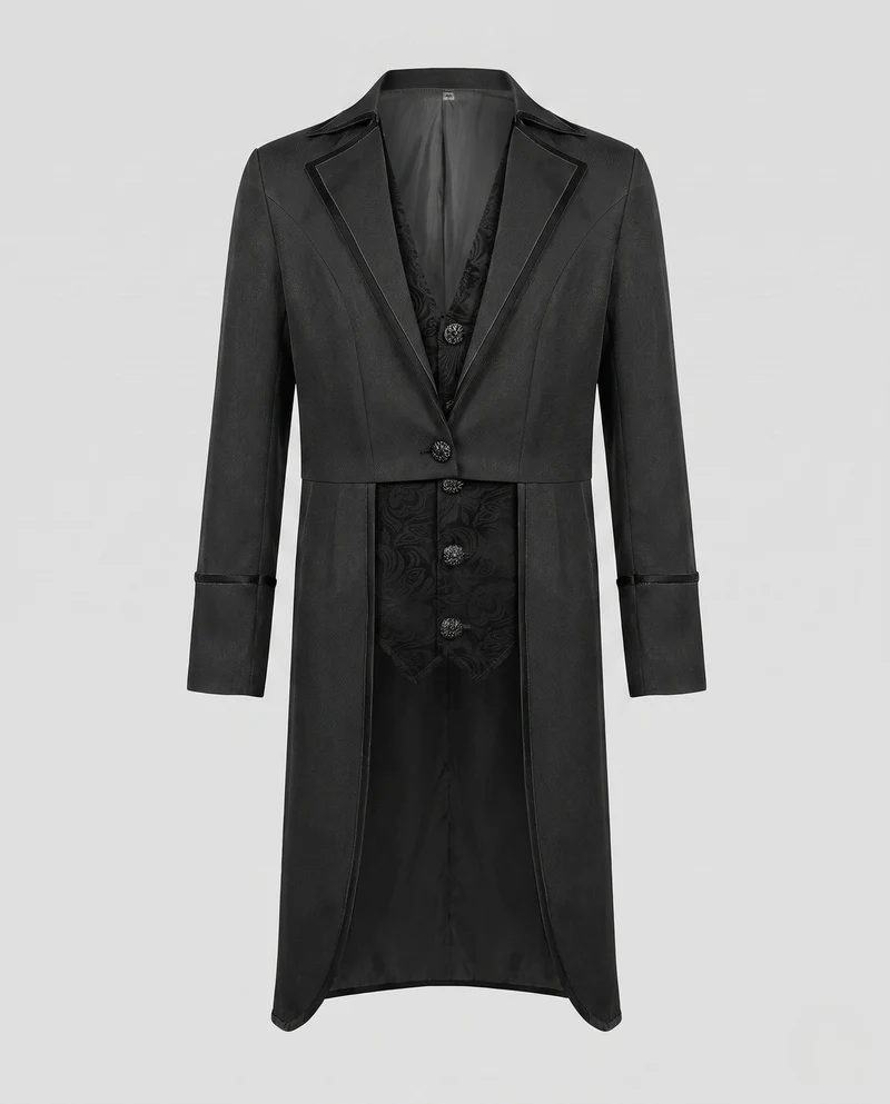 Damen Eleganter Blazer Mantel mit goldenem Detail Nord Taschen