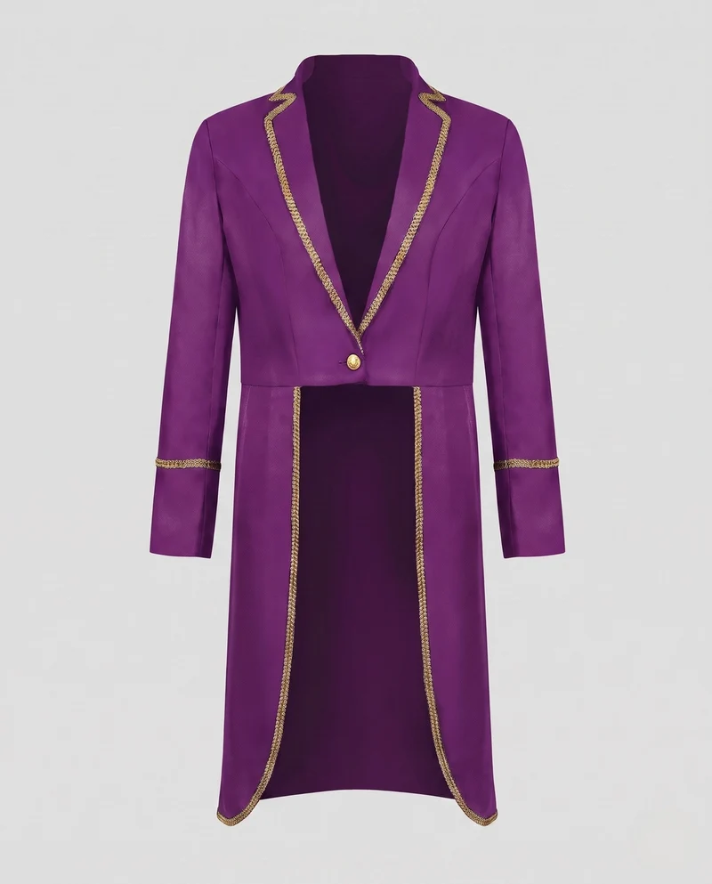 Damen Eleganter Blazer Mantel mit goldenem Detail Nord Taschen