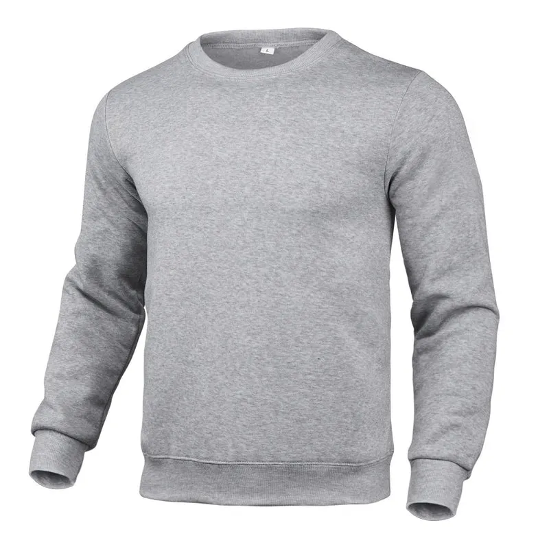 Herren Komfortabler Rundhals-Pullover aus hochwertigem Baumwollmix