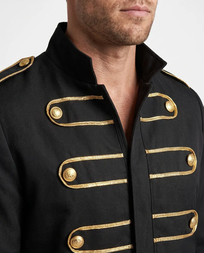 Herren Eleganter Militärstil Mantel mit komplizierten Details Nord Taschen