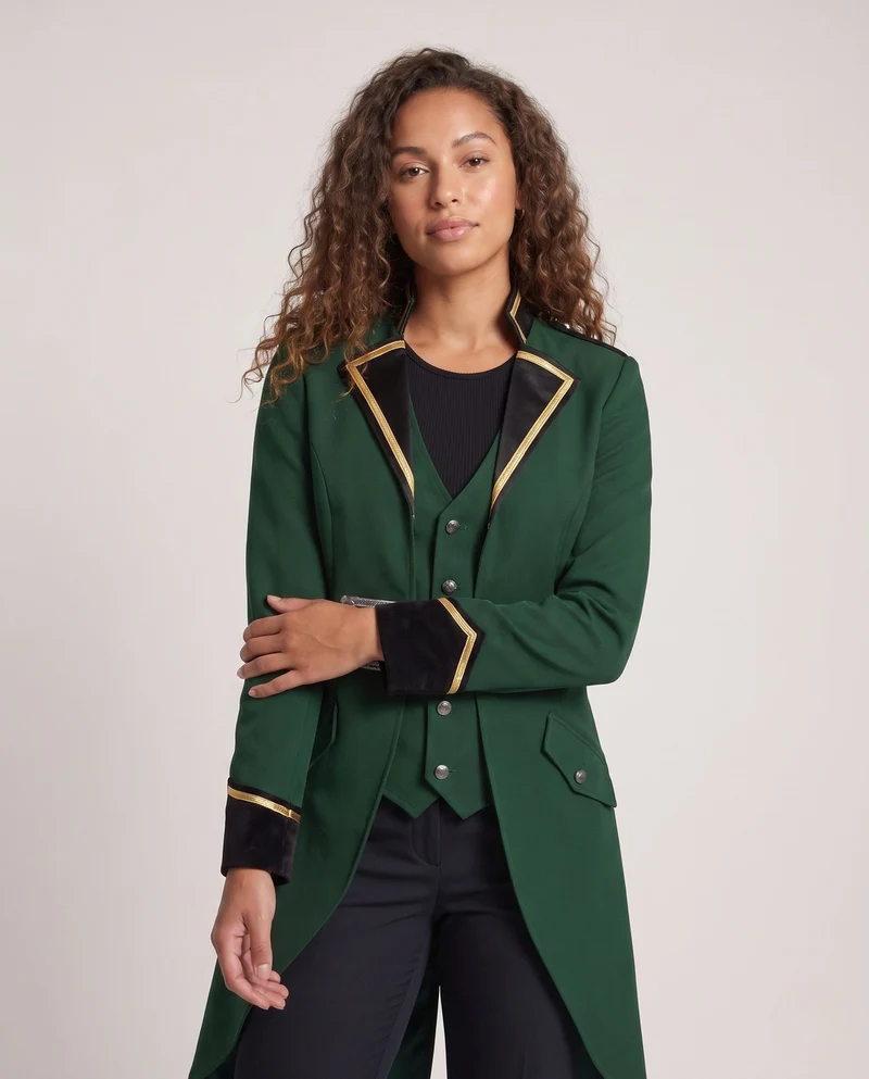 Damen elegante Frackjacke mit asymmetrischen Details und königlichen Akzenten Nord Taschen