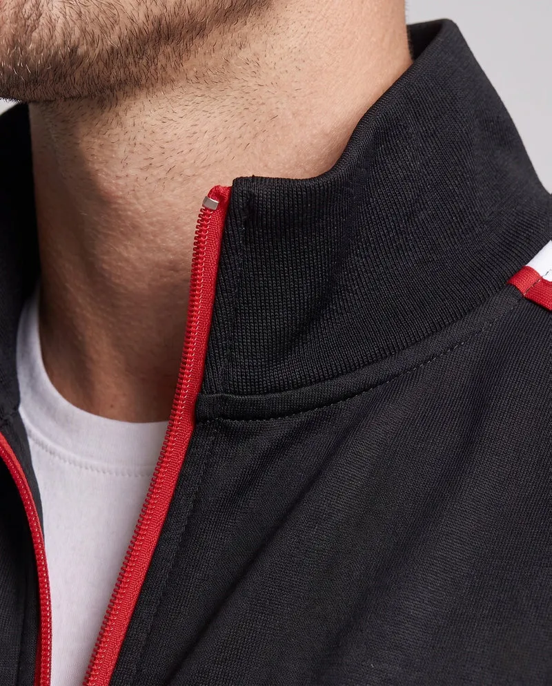 Sportliche Trainingsjacke für Herren mit hohem Kragen und gesticktem Logo Nord Taschen