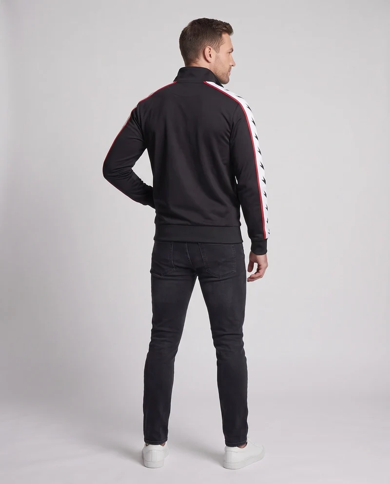 Sportliche Trainingsjacke für Herren mit hohem Kragen und gesticktem Logo Nord Taschen