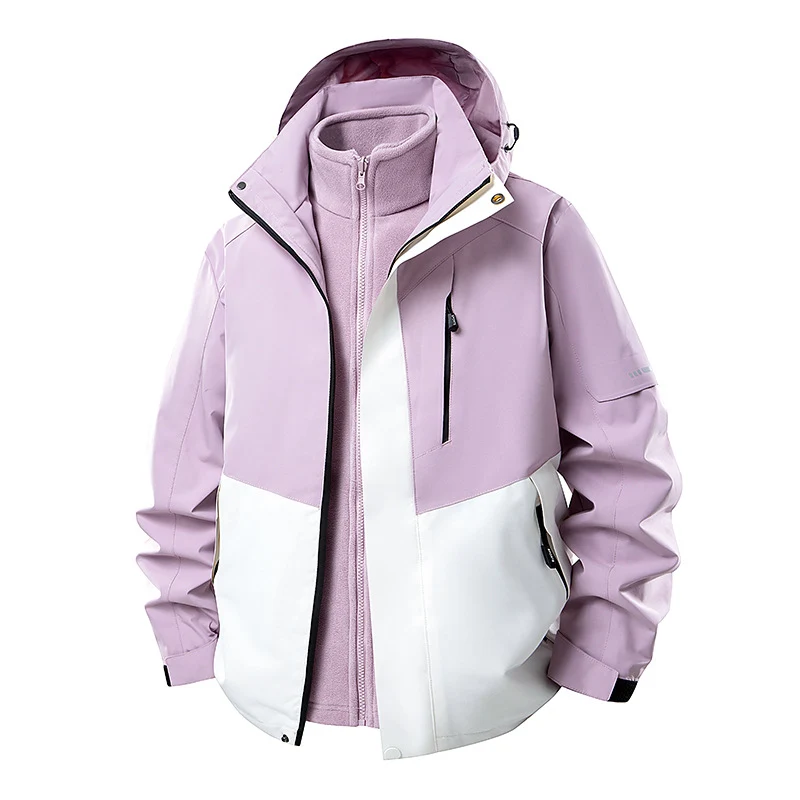 Herren Multifunktionale Winterjacke mit abnehmbarer Kapuze Nord Taschen