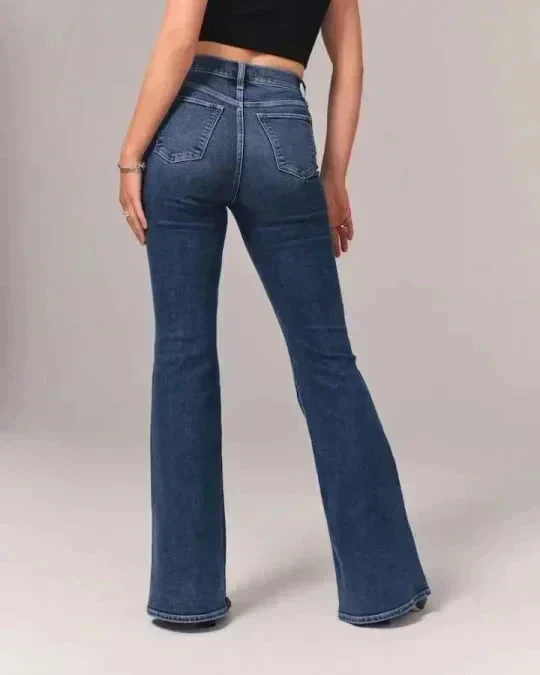 Figurformende Bootcut-Jeans