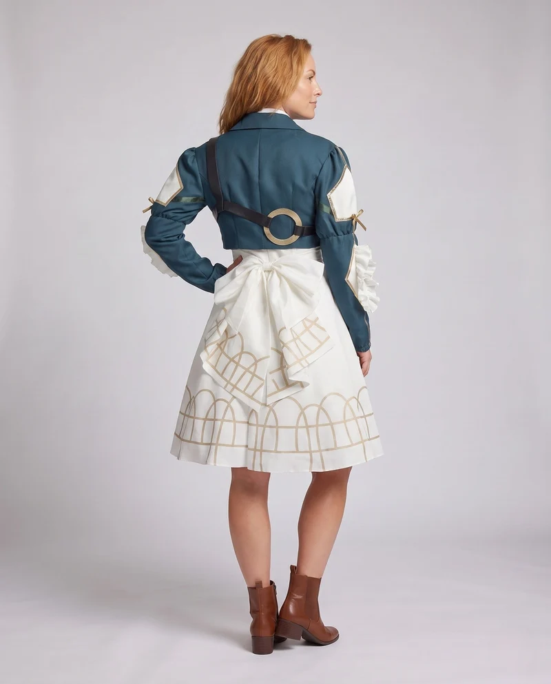 Festliches Cosplay-Kleid für Damen mit Rüschen und detaillierter Bluse Nord Taschen