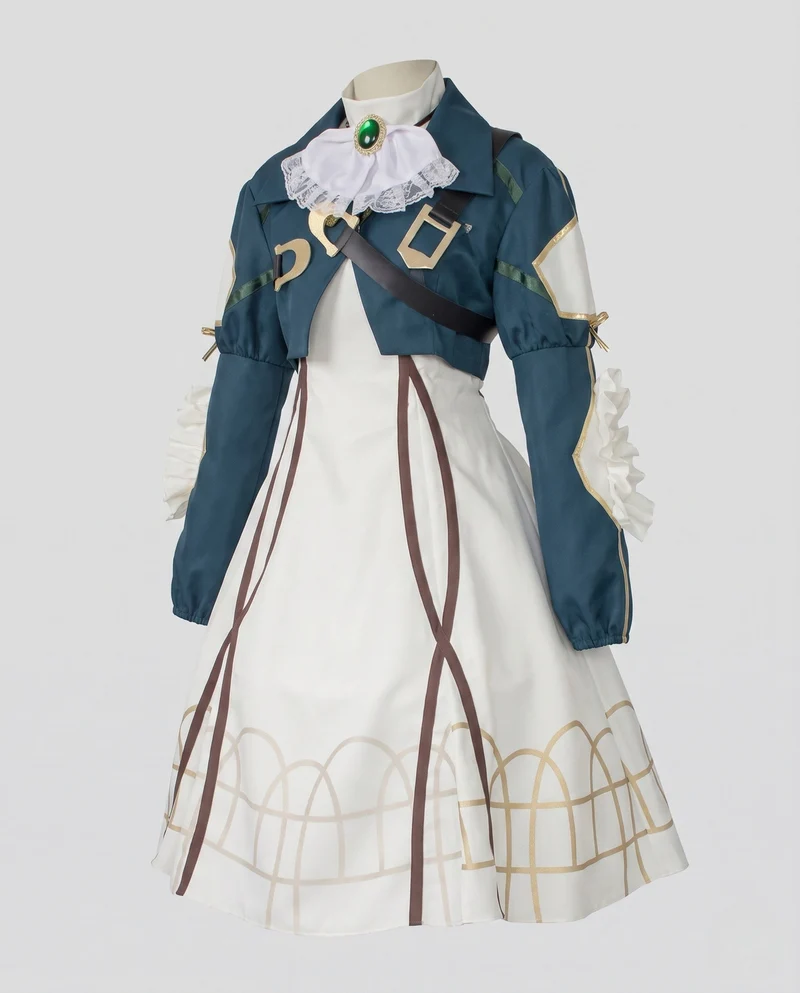 Festliches Cosplay-Kleid für Damen mit Rüschen und detaillierter Bluse Nord Taschen