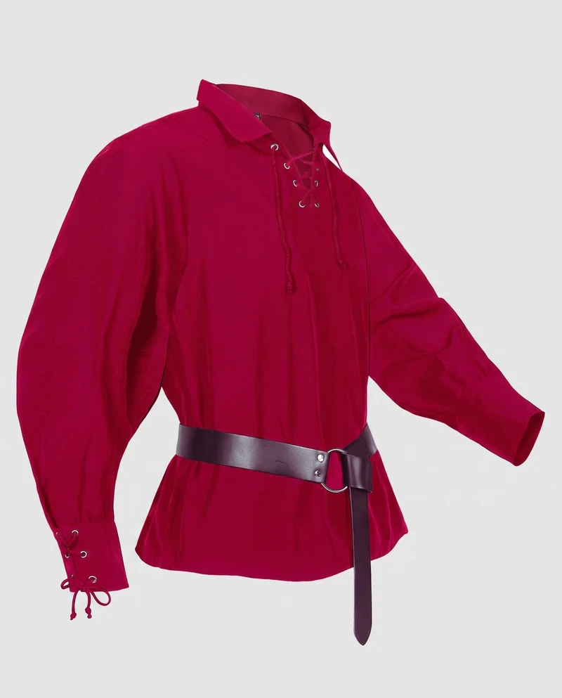 Frauen Historische Leder Hüfte mit Schnürung und Gürtel Nord Taschen