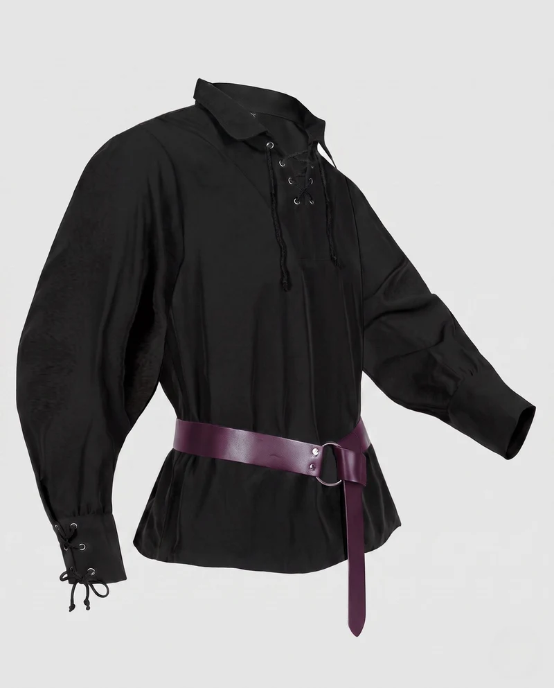 Frauen Historische Leder Hüfte mit Schnürung und Gürtel Nord Taschen