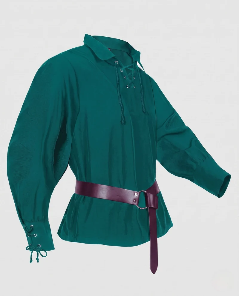 Frauen Historische Leder Hüfte mit Schnürung und Gürtel Nord Taschen