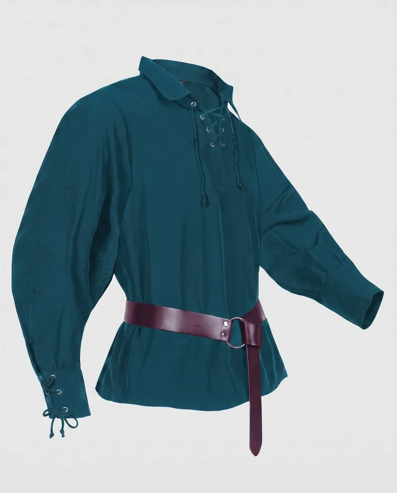 Frauen Historische Leder Hüfte mit Schnürung und Gürtel Nord Taschen