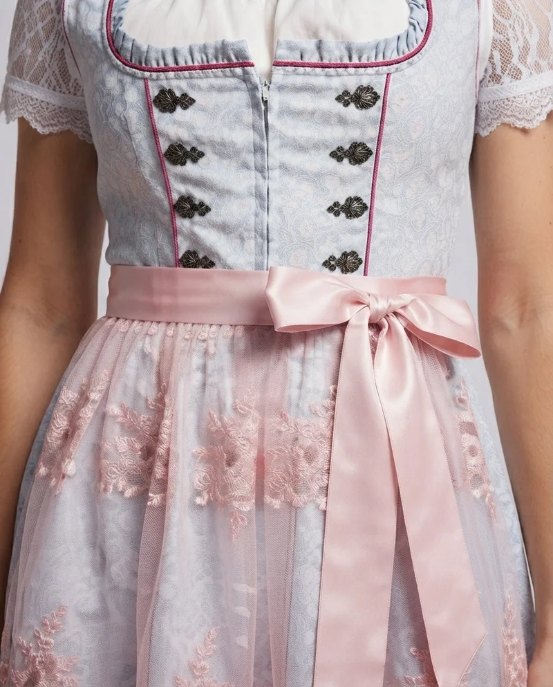 Frauen Spitze Dirndl Kleid Nord Taschen