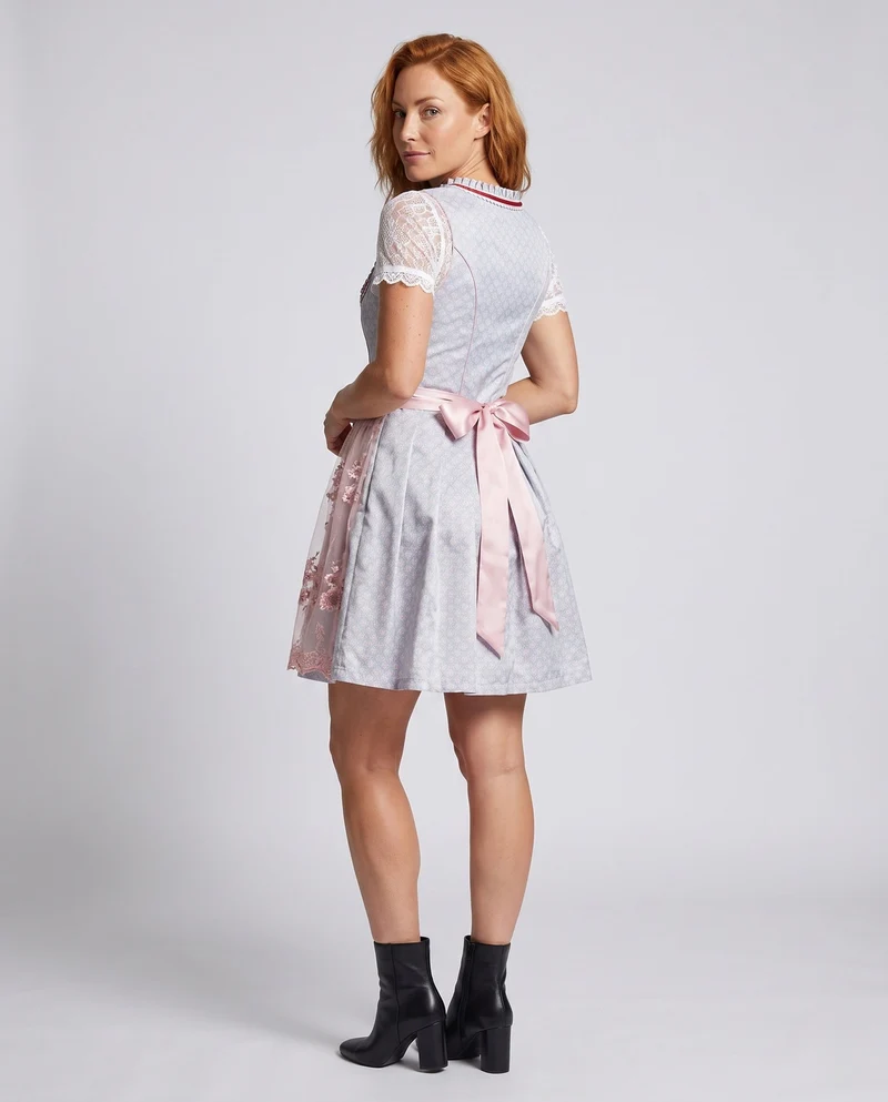 Frauen Spitze Dirndl Kleid Nord Taschen