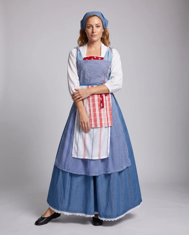 Damen Traditionelles Kleid Nord Taschen