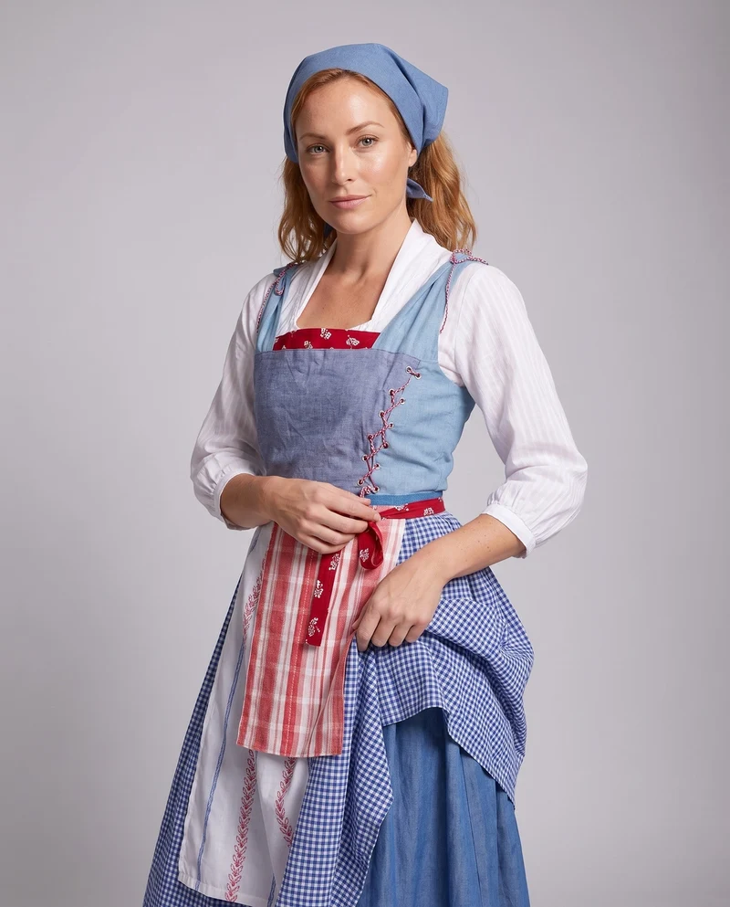 Damen Traditionelles Kleid Nord Taschen