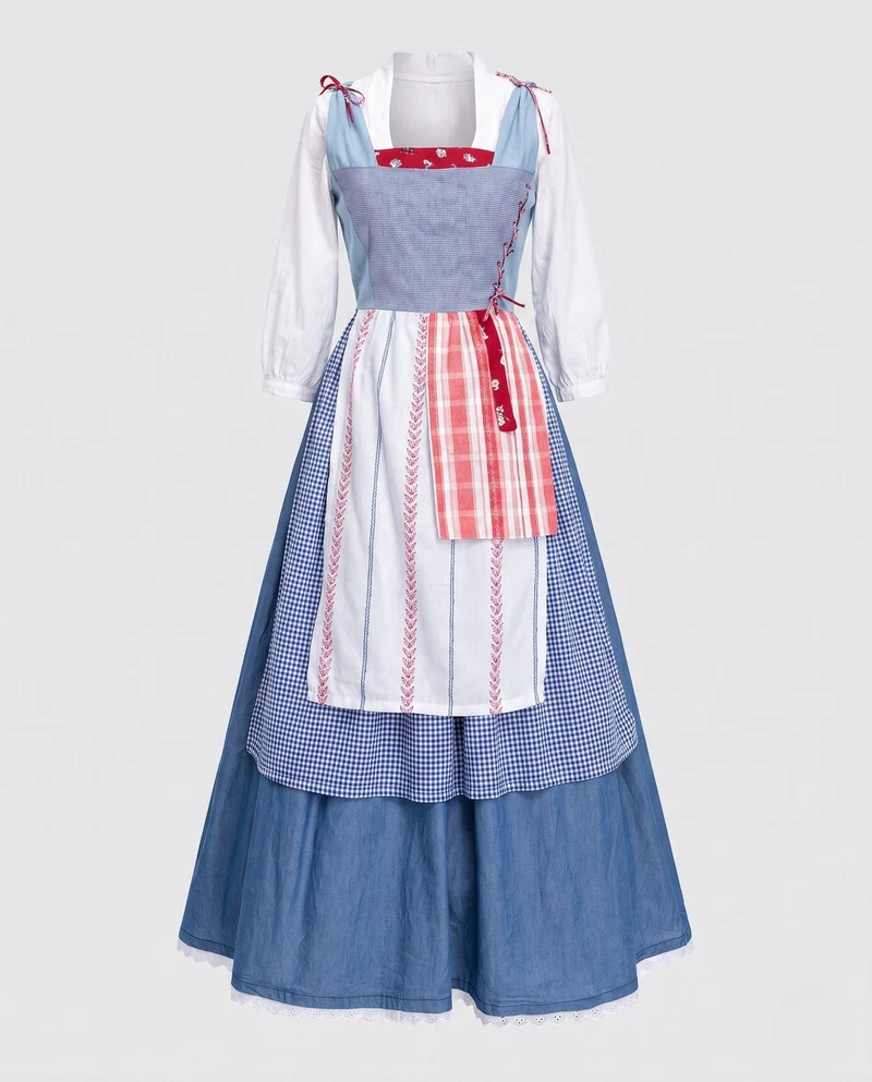 Damen Traditionelles Kleid Nord Taschen
