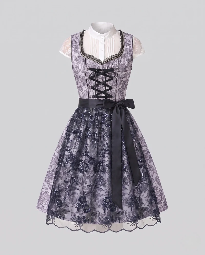 Damen Traditionelles Kleid Nord Taschen
