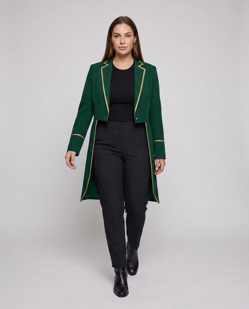 Damen elegante Frack mit kunstvollen Verzierungen Nord Taschen
