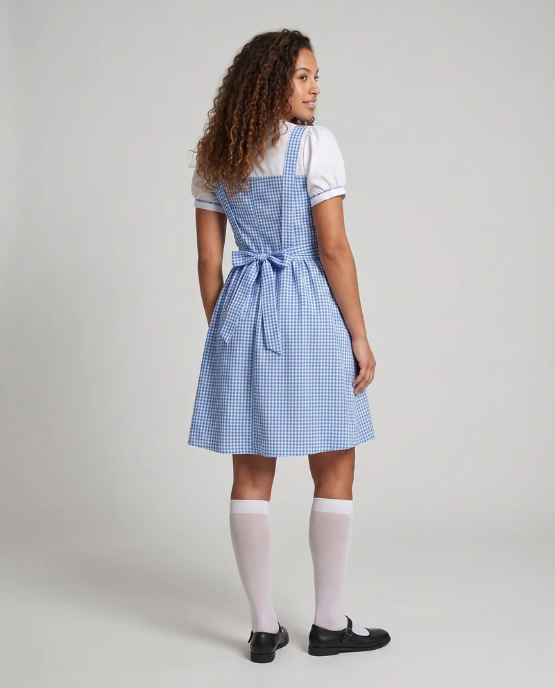 Damen Freizeitkleid mit kariertem Muster Nord Taschen