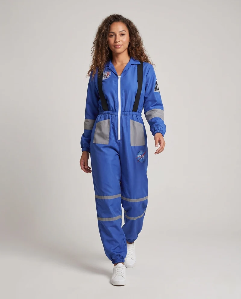 Damen futuristische Bluse Overall Nord Taschen