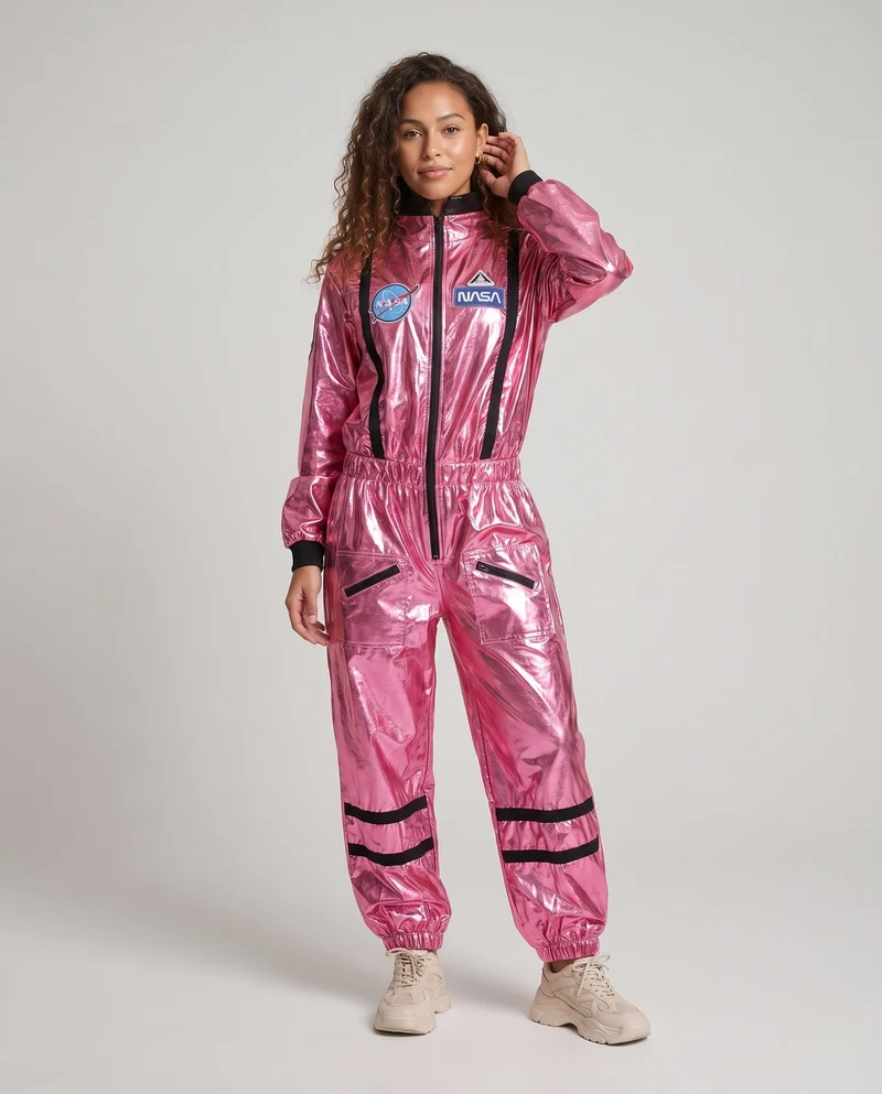 Damen futuristischer Glanz Raumanzug Nord Taschen