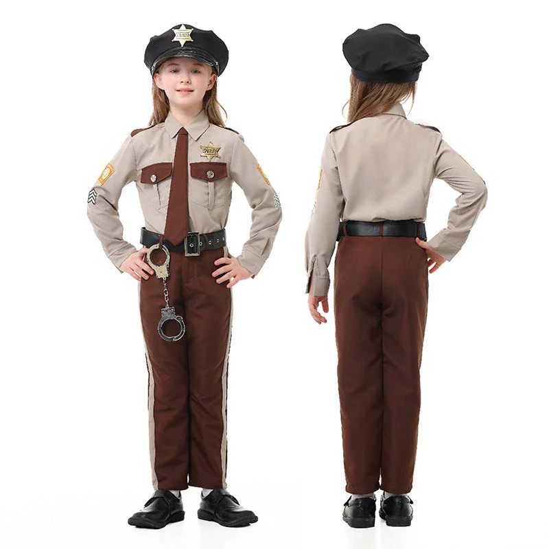 Herren Polizei Kostüm mit dekorativem Uniform und Zubehör Nord Taschen