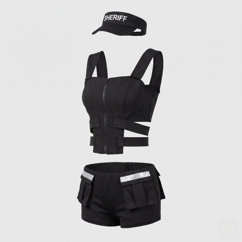 Damen langlebiges Polizeikostüm mit modernen Designelementen Nord Taschen