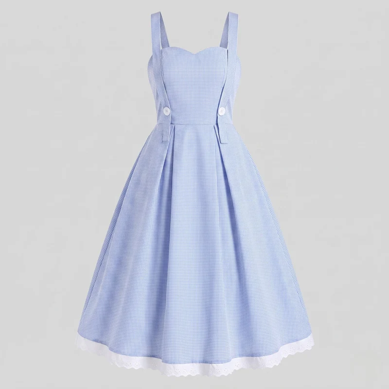Damenkleid mit traditionellen Akzenten und Rüschendetails Nord Taschen