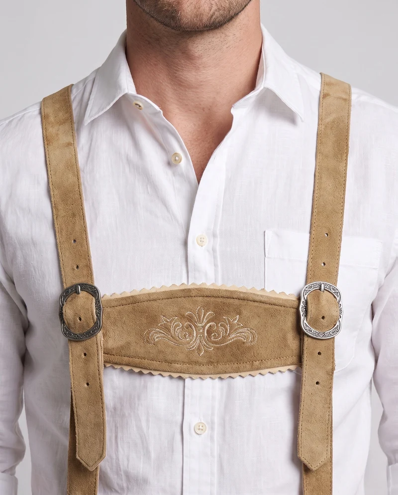 Herren klassische traditionelle Shorts mit aufwendiger Stickerei Nord Taschen