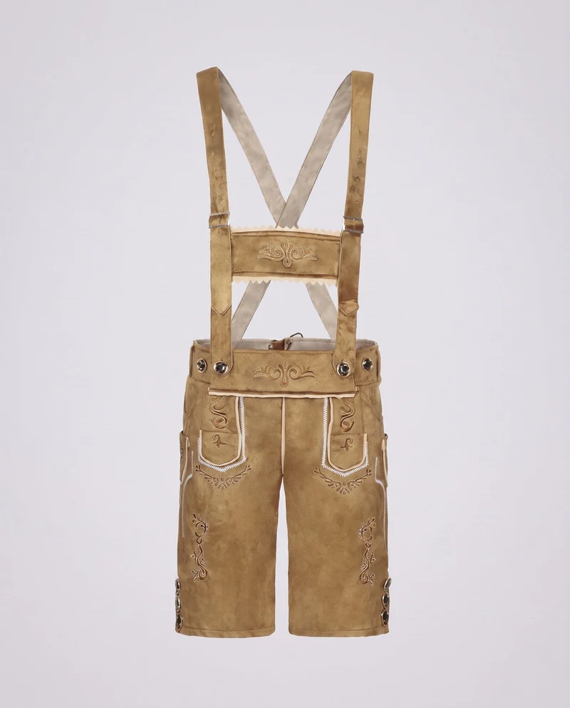 Herren klassische traditionelle Shorts mit aufwendiger Stickerei Nord Taschen