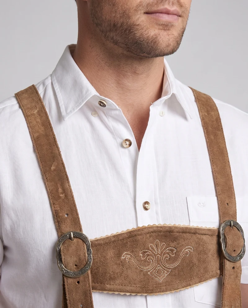 Herren stilvolle traditionelle Shorts mit aufwendiger Stickerei Nord Taschen