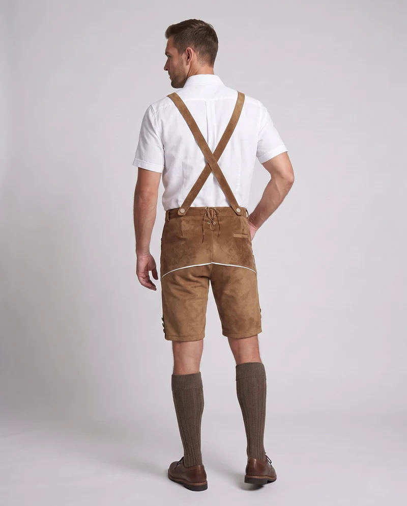 Herren stilvolle traditionelle Shorts mit aufwendiger Stickerei Nord Taschen