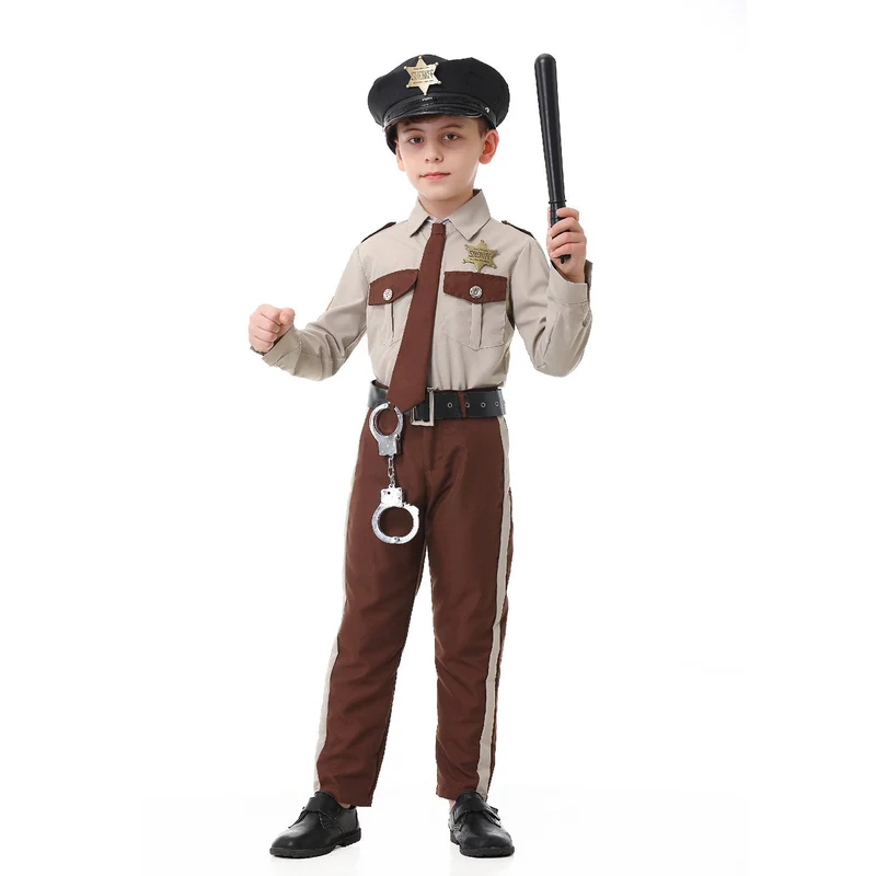 Jungen Polizei Kostüm mit Zubehör Nord Taschen