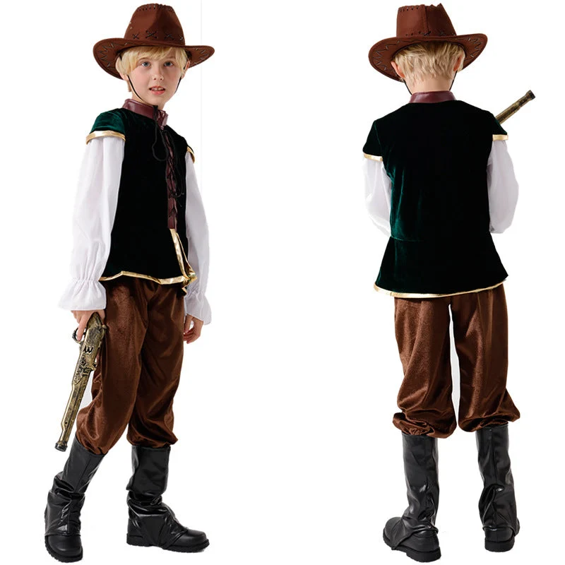Jungen Wildwest Kostüm mit Hut und Pistole Nord Taschen