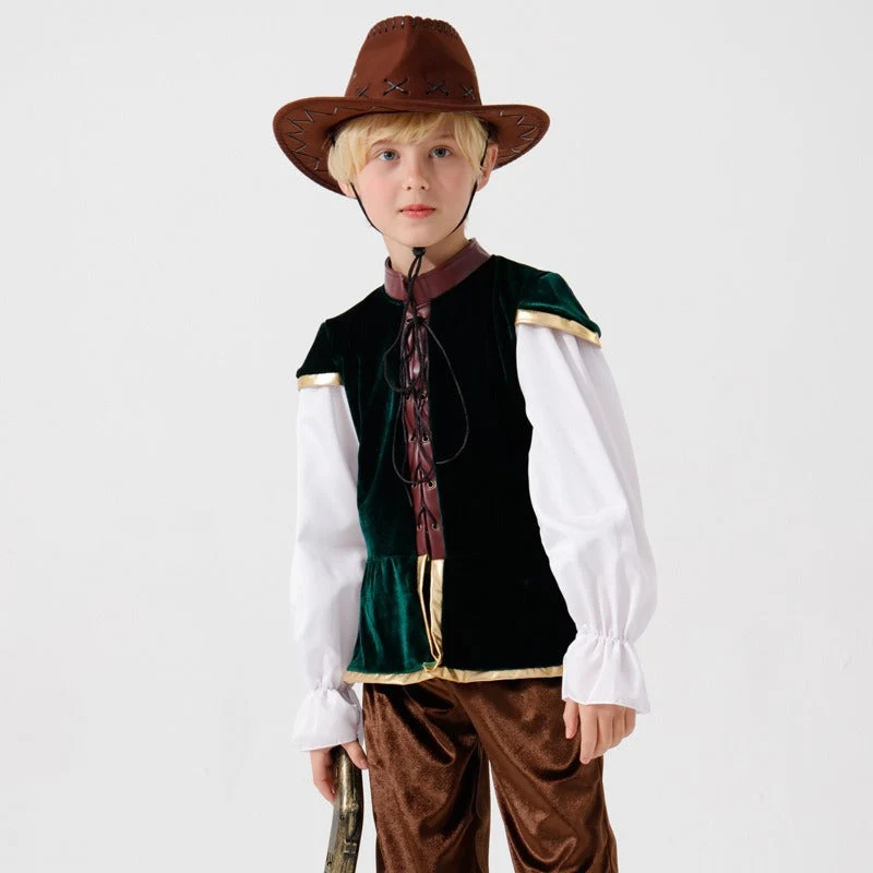 Jungen Wildwest Kostüm mit Hut und Pistole Nord Taschen