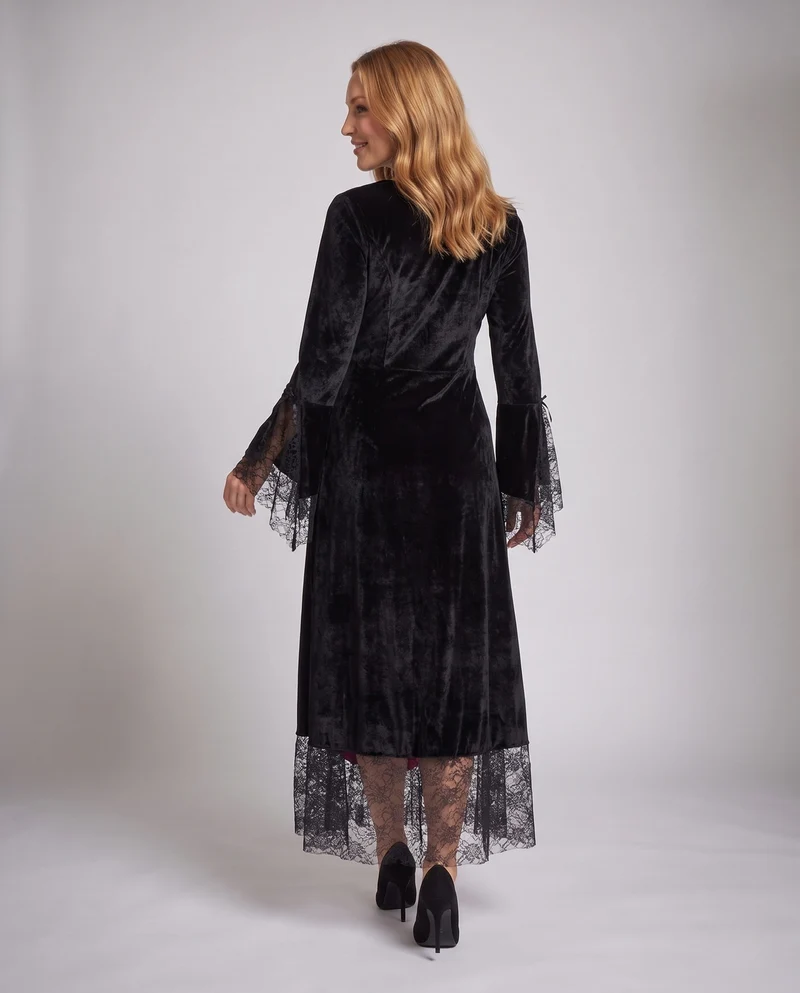 Frauen Gothic Spitzenkleid Nord Taschen