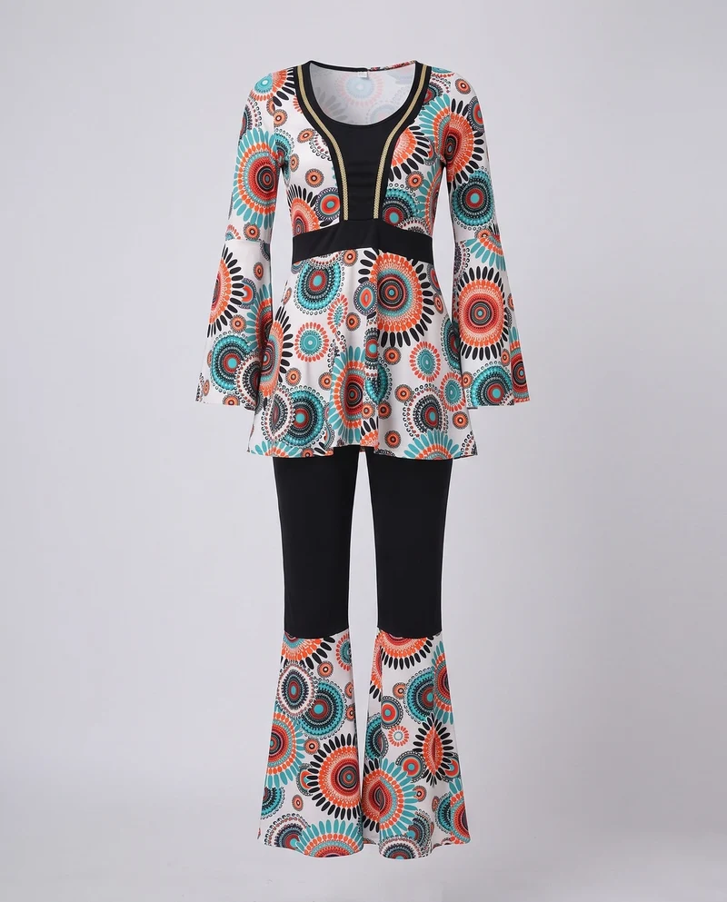 Damen Hippie-inspirierter Jumpsuit Nord Taschen