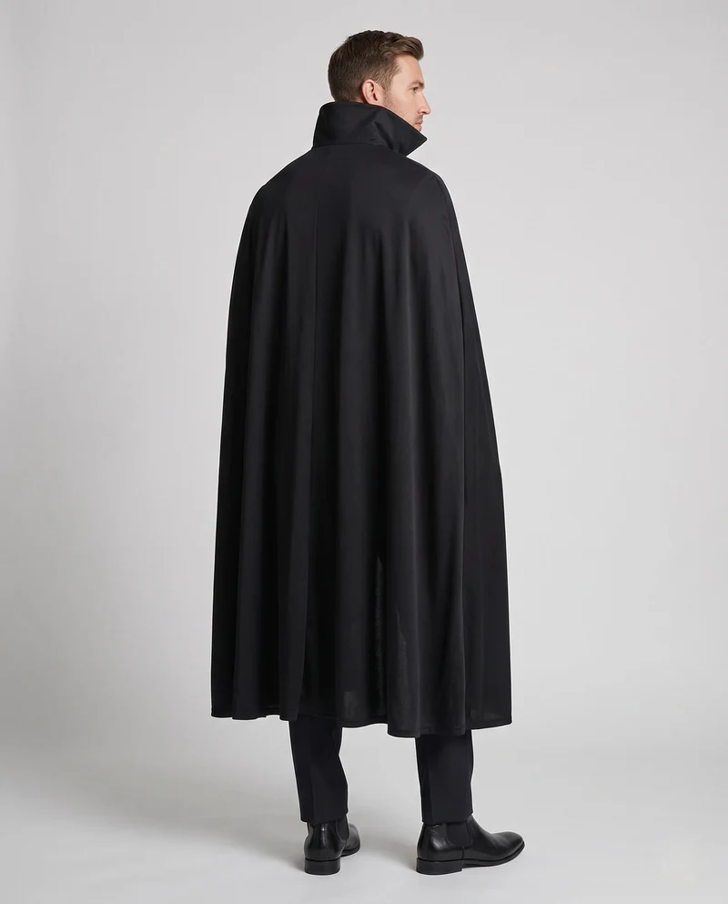 Herren Vampir Kostüm mit elegantem Umhang und bestickter Weste Nord Taschen