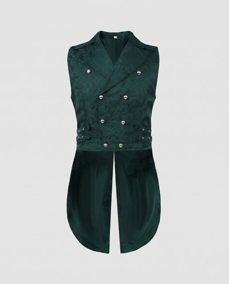 Damen stilvolles, elegantes Weste mit luxuriösen Verzierungen und asymmetrischem Schnitt Nord Taschen