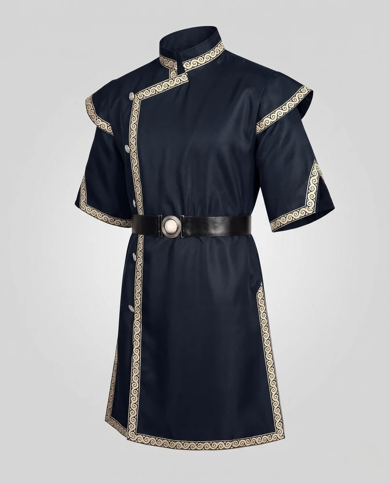Damenkostüm mit dekorativem Besatz und Gürtel Nord Taschen