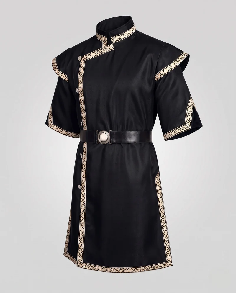 Damenkostüm mit dekorativem Besatz und Gürtel Nord Taschen