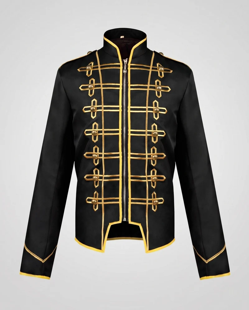 Damenmilitärjacke mit goldenen Verzierungen Nord Taschen