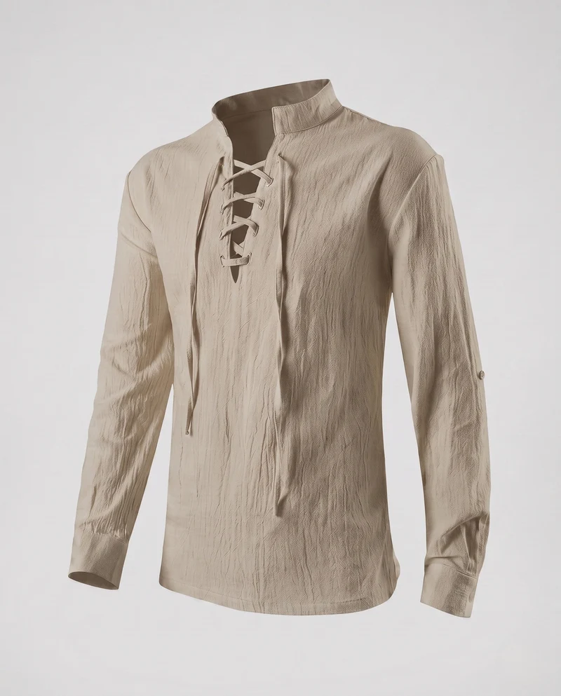 Damen Freizeit Langarmshirt mit Kordelzug Nord Taschen