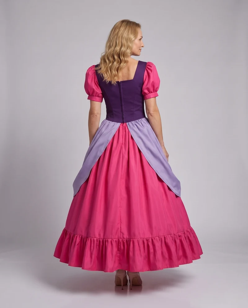 Damen bezauberndes Prinzessinnenkleid mit Rüschen Nord Taschen