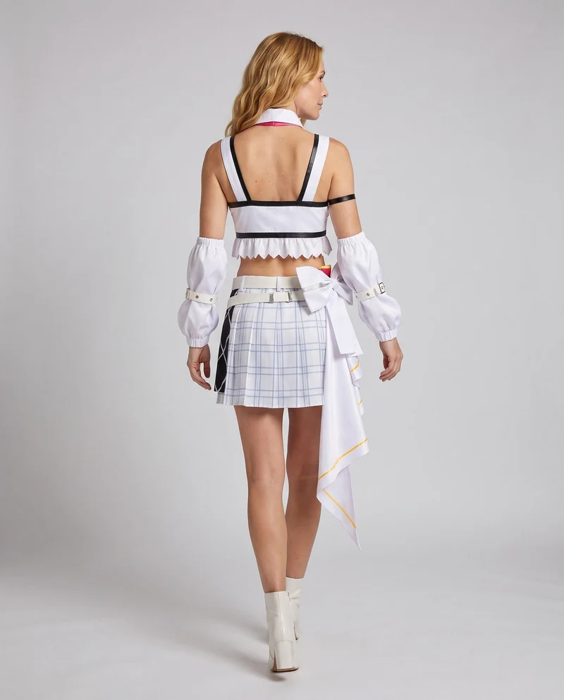 Damen-Cosplay-Kostümset mit Shirt, Rock und Zubehör Nord Taschen