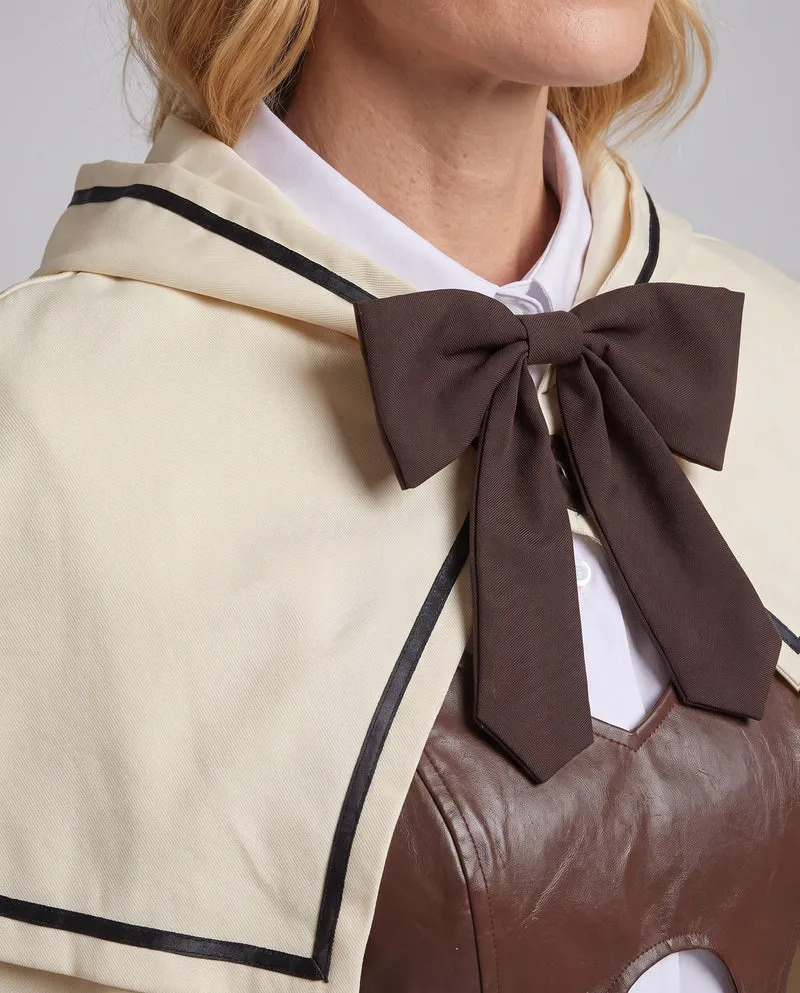 Damen Cosplay Kostüm Set mit Umhang, Bluse und Zubehör Nord Taschen