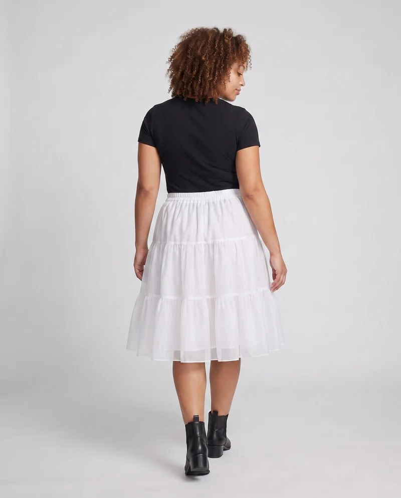 Damen-Tüllrock mit schwingendem Design und dekorativem Taillenbund Nord Taschen