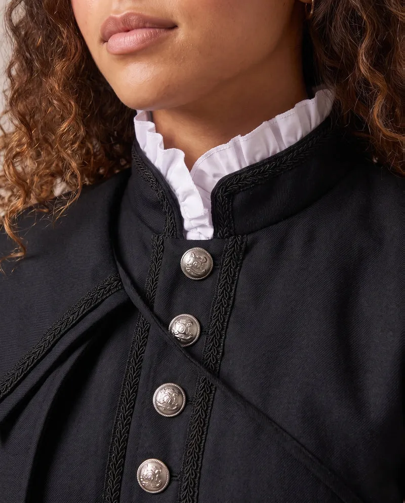 Damen Kostümumhang mit aufwendigen Details und eleganten Metallknöpfen Nord Taschen